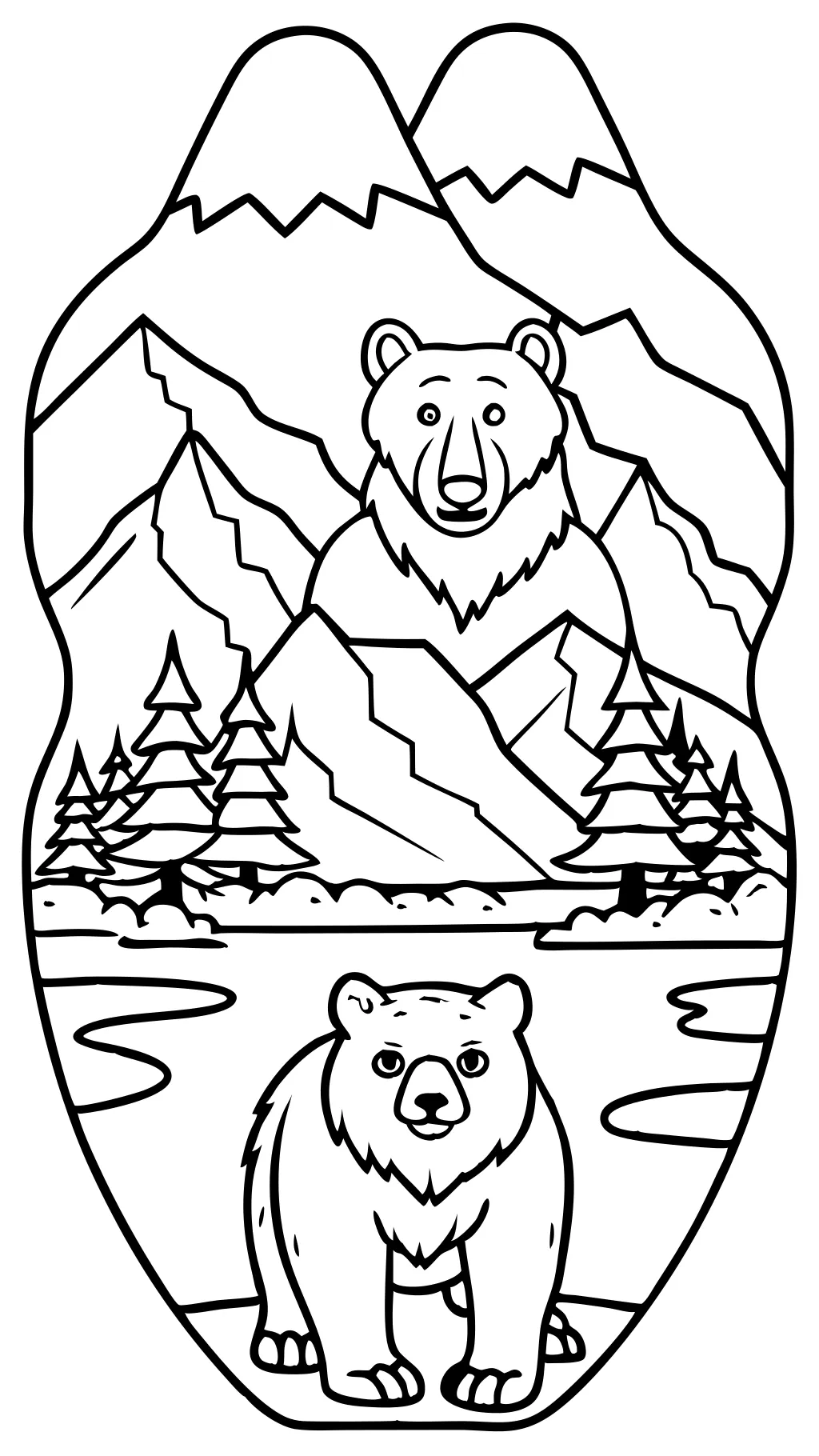 Páginas para colorear de Brother Bear